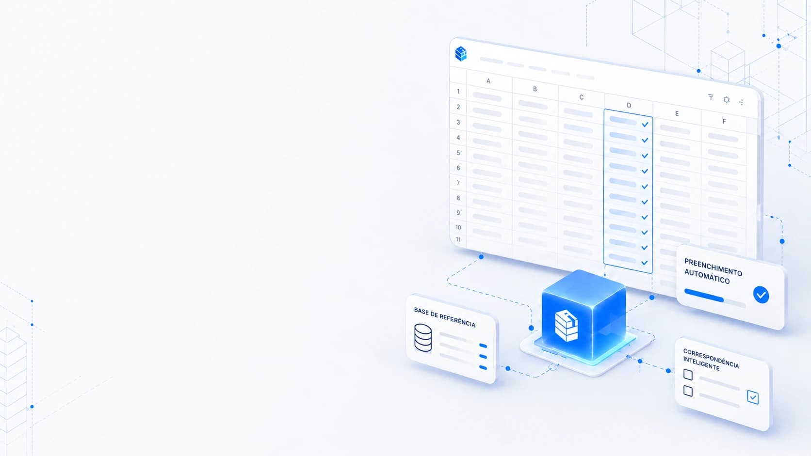 Interface do Itemiza com planilhas e processamento de orçamentos